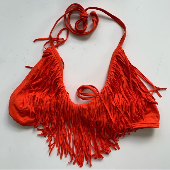 L*Space Audrey Bikini Top Orange - Picture 2 of 3
